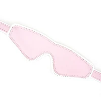 Шкіряна маска на очі Liebe Seele White &amp; Pink Fairy Goat Leather Blindfold — Переглянути зображення 4