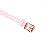 Шкіряна маска на очі Liebe Seele White & Pink Fairy Goat Leather Blindfold
