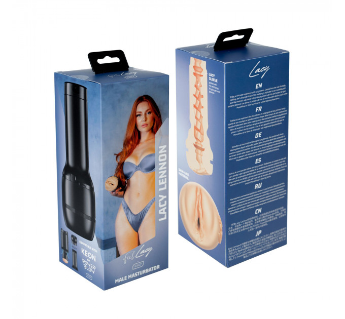 Мастурбатор Kiiroo Feel Lacy Lennon PBC, совместимый с PowerBlow и Keon