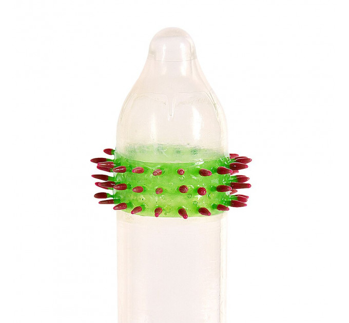 Насадка на член Recare Red Monster Spike Condom (презерватив з рядами шипів)