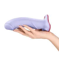 Фалоімітатор Fun Factory THE BOSS STUB Purple, реалістична текстура, довжина 17,9 см, діаметр 4,1см — Просмотреть изображение 4
