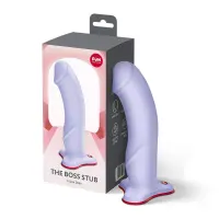 Фалоімітатор Fun Factory THE BOSS STUB Purple, реалістична текстура, довжина 17,9 см, діаметр 4,1см — Просмотреть изображение 5