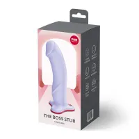 Фалоімітатор Fun Factory THE BOSS STUB Purple, реалістична текстура, довжина 17,9 см, діаметр 4,1см — Просмотреть изображение 6