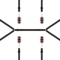 Фіксатор рук і ніг для ліжка Rosy Gold - Under-Mattress Restraint Set — Переглянути зображення 3