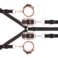 Фіксатор рук і ніг для ліжка Rosy Gold - Under-Mattress Restraint Set — Переглянути зображення 4