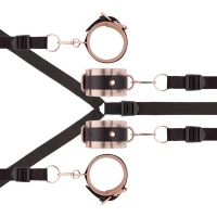 Фіксатор рук і ніг для ліжка Rosy Gold - Under-Mattress Restraint Set — Просмотреть изображение 6