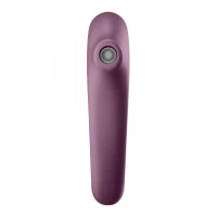 Вакуумний стимулятор з вібрацією Satisfyer Dual Kiss Wine Red — Переглянути зображення 2