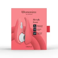 Вакуумний кліторальний стимулятор Womanizer Liberty 2 Vibrant Rose (м'яте паковання!!!) — Переглянути зображення 11