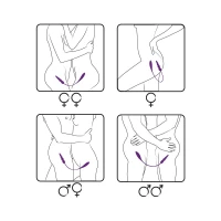 Вібратор двосторонній Adrien Lastic AD-2X з пультом LRS — Переглянути зображення 6