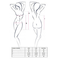 Распродажа!!! Сорочка приталенная с чашечками WILMA CHEMISE white L/XL - Passion, трусики