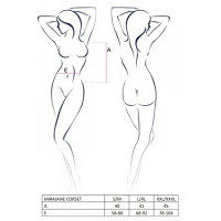 Напівпрозорий корсет Passion Exclusive MIRAJANE CORSET XXL/XXXL, black — Переглянути зображення 7