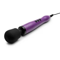 Вібромасажер DOXY Original Purple, дуже потужний, живлення 220В, пульсівні вібрації — Переглянути зображення 3