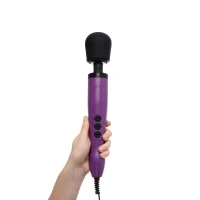 Вібромасажер DOXY Original Purple, дуже потужний, живлення 220В, пульсівні вібрації — Переглянути зображення 5