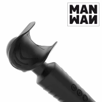 Мастурбатор-вібромасажер Manwan MAN.WAND, відмінно для пар, вібро-мінет, 20 режимів — Просмотреть изображение 4
