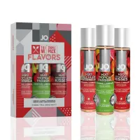 Набір JO Tri-Me Triple Pack — Flavors (3×30 мл) три різні смаки оральних змазок — Переглянути зображення 1