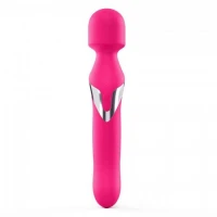 Вібромасажер 2в1 Dorcel Dual Orgasms Magenta класичний масажер і вібратор з перлинним масажем — Переглянути зображення 4
