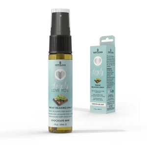 Спрей для мінету Sensuva Deeply Love You Chocolate Mint (29 мл), для глибокого мінету