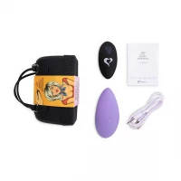 Вібратор в трусики FeelzToys Panty Vibrator Purple з пультом ДК, 6 режимів роботи, сумочка-чохол — Просмотреть изображение 6