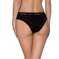 Трусики-сліпи з бавовни та еластаном Passion PS004 PANTIES XL, black — Переглянути зображення 2