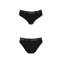 Трусики-сліпи з бавовни та еластаном Passion PS004 PANTIES XL, black — Переглянути зображення 5