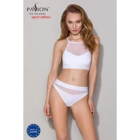 Спортивний топ з прозорою вставкою Passion PS006 TOP M, white — Переглянути зображення 3