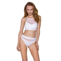 Спортивний топ з прозорою вставкою Passion PS006 TOP M, white — Переглянути зображення 2