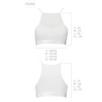Спортивний топ з прозорою вставкою Passion PS006 TOP M, white — Переглянути зображення 5