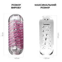 Мастурбатор Tenga Spinner 06 Brick з пружною стимулювальною спіраллю всередині — Переглянути зображення 2