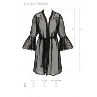 Воздушный пеньюар Passion LOVELIA PEIGNOIR S/M, black — Просмотреть изображение 7