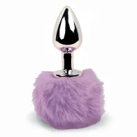 Анальна пробка FeelzToys - Bunny Tails Butt Plug Purple — Переглянути зображення 1