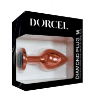 Металева анальна пробка із прикрасою у вигляді кристалу Dorcel - Diamond Plug M — Переглянути зображення 5