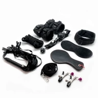 Набір для BDSM Alive FURY Black BDSM Kit, 10 предметів — Переглянути зображення 1