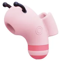 Вакуумний стимулятор із мікрострумами KISSTOY Beebe Pink, на палець — Переглянути зображення 1