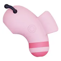 Вакуумний стимулятор із мікрострумами KISSTOY Beebe Pink, на палець — Переглянути зображення 4