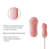 Набір 2в1 Zalo — UNICORN Pink, віброяйце + вакуумний стимулятор — Просмотреть изображение 4