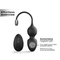 Вагінальні кульки Dorcel LOVE BALLS BLACK, вібрації та рухи внутрішньої кульки, пульт ДК — Просмотреть изображение 2