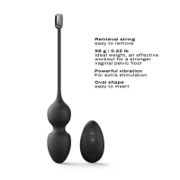 Вагінальні кульки Dorcel LOVE BALLS BLACK, вібрації та рухи внутрішньої кульки, пульт ДК — Просмотреть изображение 3