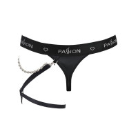 Мужские трусики танга с подвязкой Passion 058 THONG BILL S/M Black