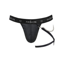 Мужские трусики танга с подвязкой Passion 058 THONG BILL S/M Black