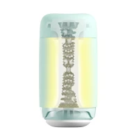Мастурбатор TENGA PUFFY MINT GREEN, ультрам’який матеріал, багаторазовий, наскрізний — Переглянути зображення 3