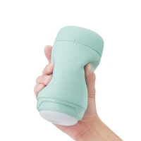 Мастурбатор TENGA PUFFY MINT GREEN, ультрам’який матеріал, багаторазовий, наскрізний — Переглянути зображення 6