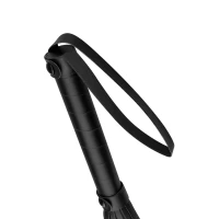 Флогер Bedroom Fantasies: Faux Leather Flogger, чорний — Переглянути зображення 4