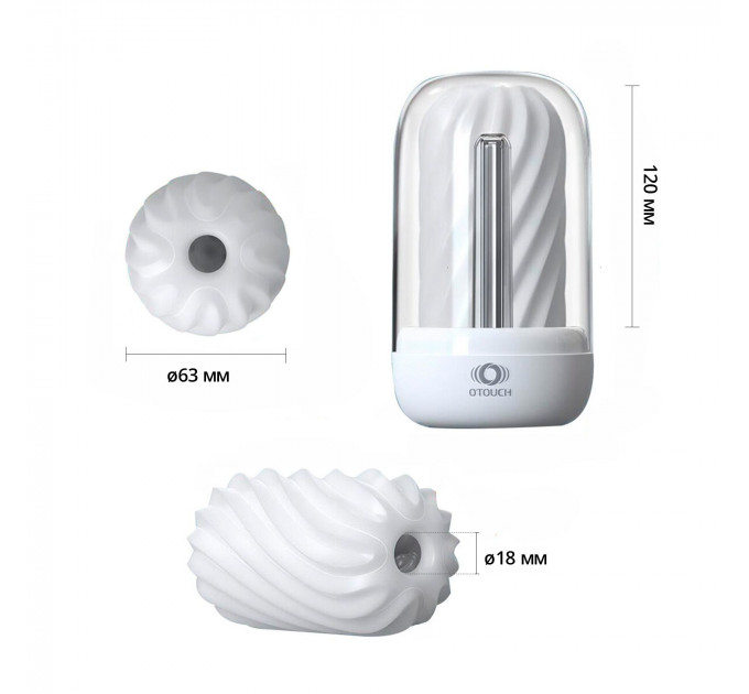 Мастурбатор Otouch DECOR 2, TPE, подогрев до 55 °C, УФ-дезинфекция