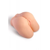 Мастурбатор-полуторс с вибрацией Real Body Real Kelly, вагина и анус, 24х17,5 см