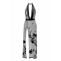 Сукня Noir Handmade F312 Divinity, M, black, прозора, до підлоги, відкрита спина, розріз збоку — Переглянути зображення 6