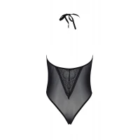 Боді Passion DROSERA BODY black, L/XL, високі вирізи, верх на зав’язках — Переглянути зображення 4