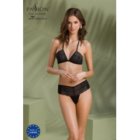 Комплект Passion KERRIA BIKINI black, XXL/XXXL, бралетт и трусики-бикини