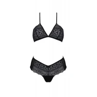 Комплект Passion KERRIA BIKINI black, XXL/XXXL, бралет і трусики-бікіні — Просмотреть изображение 3