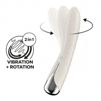 Вібратор точки G з обертанням Satisfyer Spinning Vibe 1 Beige, 2 мотори — Переглянути зображення 1