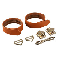 Набір фіксаторів для рук та ніг LOCKINK Hogtie Set, коричневий, ремені з натуральної шкіри — Переглянути зображення 7